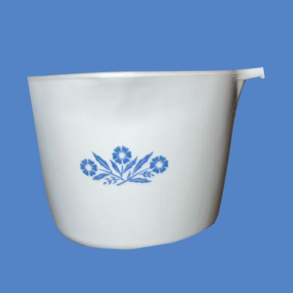 1966-69 Vintage Corning Ware P-55-B Blue Cornflower 1 Quart Sauce Maker Bowl #1 - Picture 1 of 6